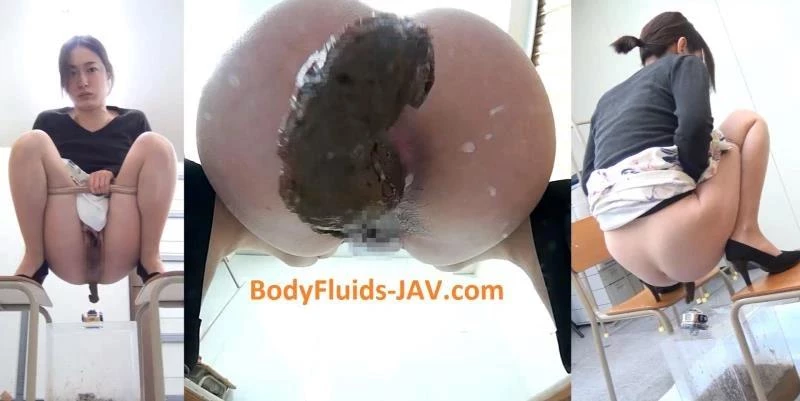 BFJG-55 Lick and suck turd after defecation and feces lubricant for masturbation pussy.  (2024) [FullHD]